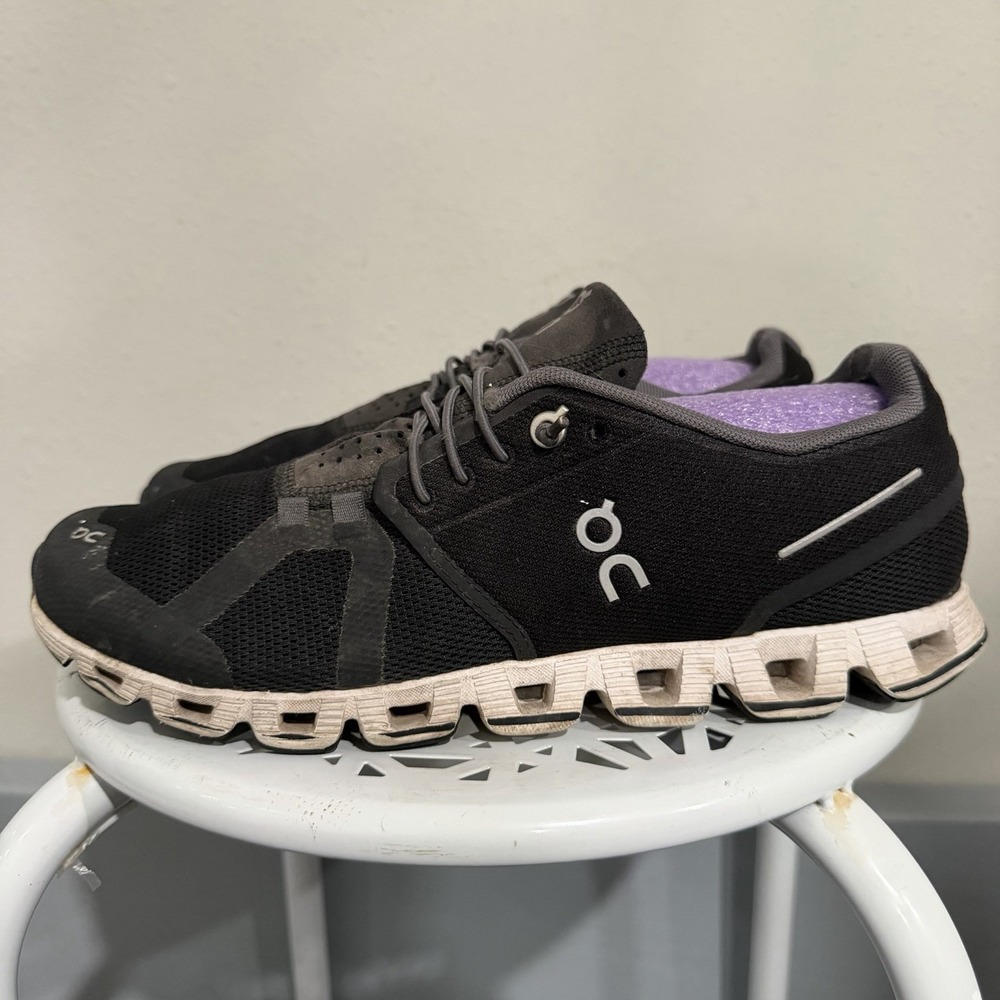 On Cloud 5 Black Swiss Engineering Lightweight Running Shoes Men's Size 8